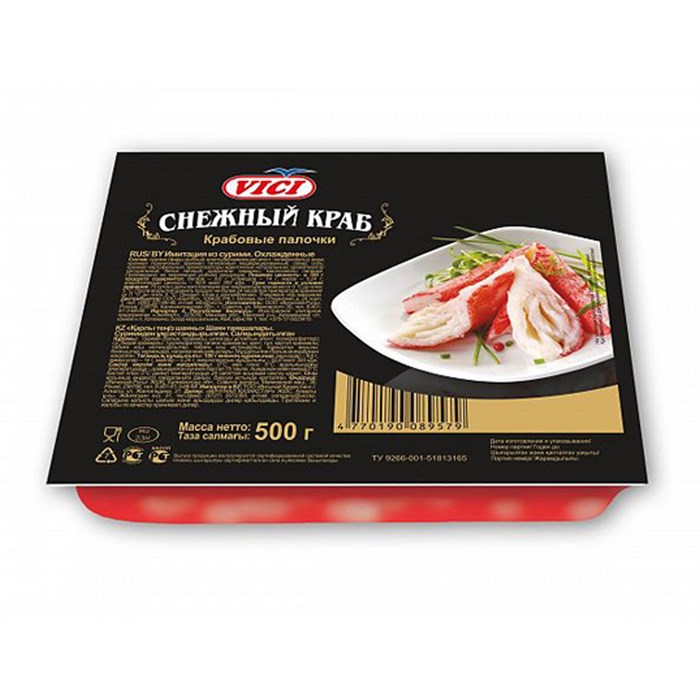 Крабовые палочки зам. Снежный краб 500гр/6шт ViCi (ШТ) 01883 - фото 131