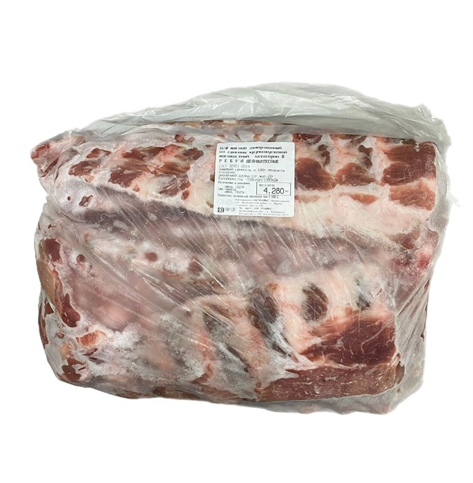 Ребро свиное н/к деликатесное  ГОСТ (РЕ) 02742 - фото 1774