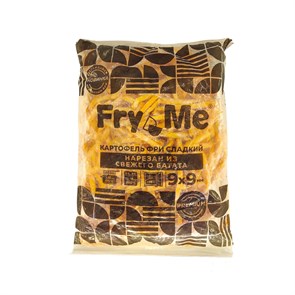 Картофель фри Fry Me Premium BAT9 сладкий из батата 9х9 мм пакет 2,5 кг Y2074
